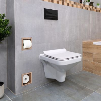 Balneo Wall Box Paper 2 uchwyt na papier toaletowy wnękowy miedź B0301040302-1