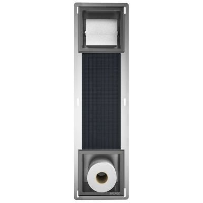 Balneo Wall Box Paper 2 uchwyt na papier toaletowy wnękowy gun metal B0301080302-1