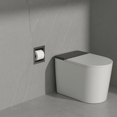 Balneo Wall Box Paper 1 uchwyt na papier toaletowy wnękowy gun metal B0301080306-1