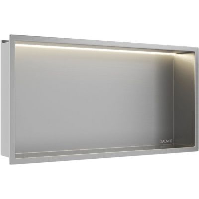 Balneo Wall Box LED Inox półka wnękowa 60 cm inox B0101010109-2