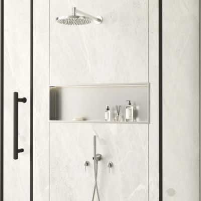 Balneo Wall Box LED Inox półka wnękowa 90 cm inox B0101010109-3