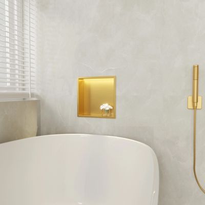 Balneo Wall Box półka wnękowa 30 cm złota B0101030109-1