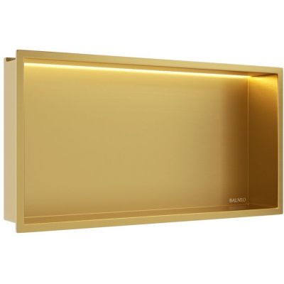 Balneo Wall Box półka wnękowa 60 cm złota B0101030109-2