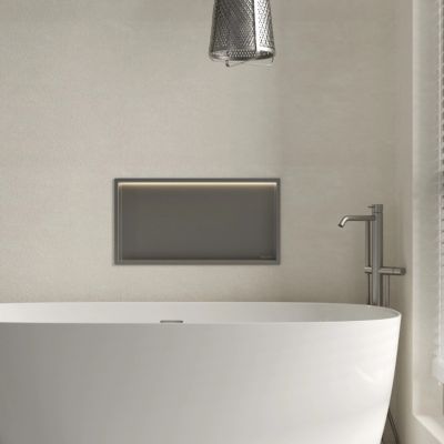 Balneo Wall Box półka wnękowa 60 cm gun metal B0101080109-2