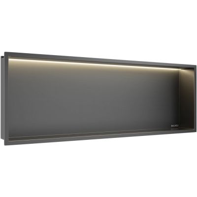 Balneo Wall Box półka wnękowa 90 cm gun metal B0101080109-3