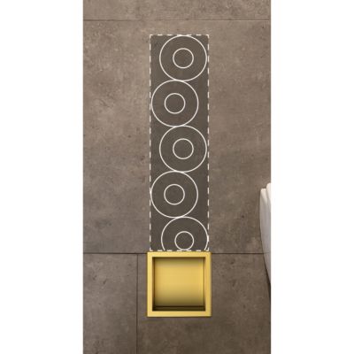 Balneo Wall Box Paper 3 półka wnękowa na papier toaletowy 72 cm złota B0301030303-1