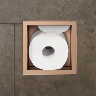 Balneo Wall Box Paper 3 półka wnękowa na papier toaletowy 72 cm miedziana B0301040303-1