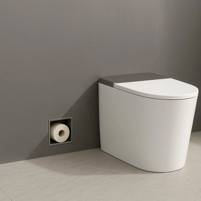 Balneo półka wnękowa na papier toaletowy 72 cm gun metal B0301080303-1