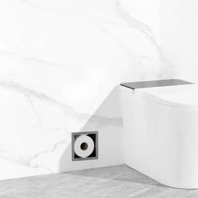 Balneo półka wnękowa na papier toaletowy 72 cm gun metal B0301080303-1