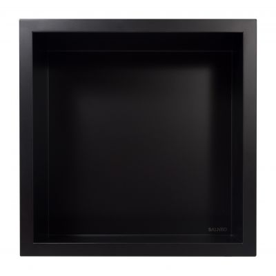 Balneo Wall-Box One Black półka wnękowa 30x30x10 cm czarna OB-BL2