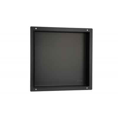 Balneo Wall-Box No Rim Black półka wnękowa 30x30x10 cm czarna OB-BL2-NR