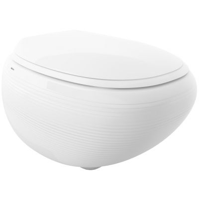 Bocchi Strata miska WC wisząca bez kołnierza Clean Plus+ biały połysk 1412-001-0129