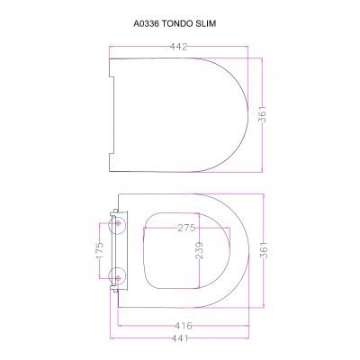 Bocchi V-Tondo deska sedesowa wolnoopadająca slim zielony mat A0336-027