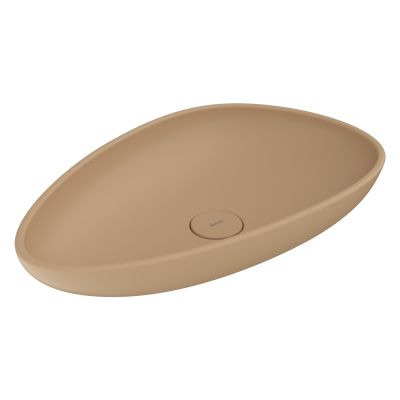 Bocchi Etna umywalka 58x37 cm owalna nablatowa brąz/beż 1114-011-0325