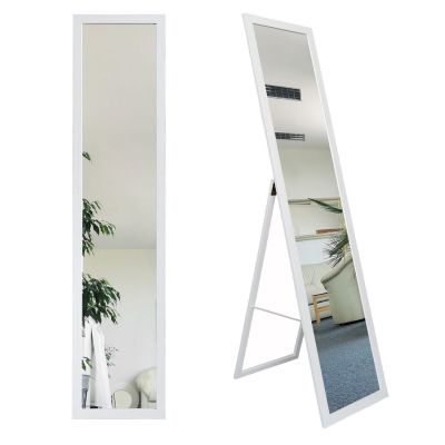 BD Art lustro stojące do garderoby 155x36 cm prostokątne biały 301120000006
