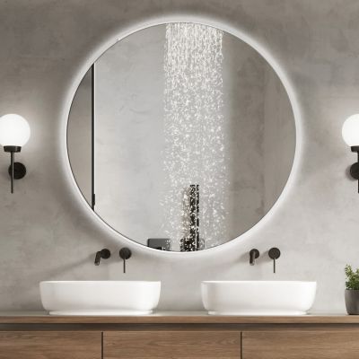 BD Art Luna lustro 60 cm okrągłe z oświetleniem białe 301210000052