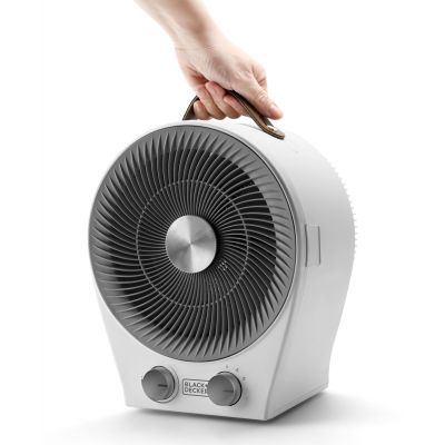 Black+Decker BXFSH2000E termowentylator 2w1 przenośny 1000-2000 W biały ES9460060B