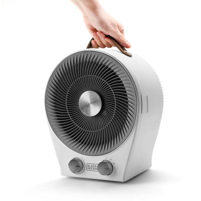 Black+Decker BXFSH2000E termowentylator 2w1 przenośny 1000-2000 W biały ES9460060B