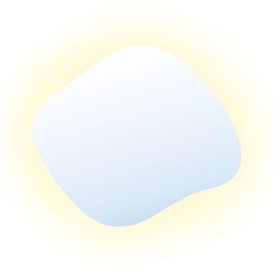 Baltica Design Bright Stain III lustro 60x52 cm barwa zimna z włącznikiem bezdotykowym