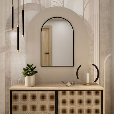 Baltica Design Tiny Border Pastille Cut lustro 40x60 cm czarne