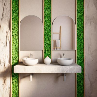 Baltica Design Tiny Border Pastille Cut lustro 60x180 cm srebrne