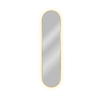 Baltica Design Tiny Border Pastille Bright lustro 40x80 cm owalne złote barwa neutralna