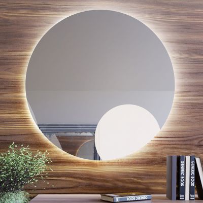 Baltica Design Bright lustro 100x100 cm okrągłe z oświetleniem