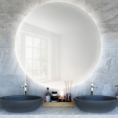 Baltica Design Bright lustro 50x50 cm okrągłe z oświetleniem