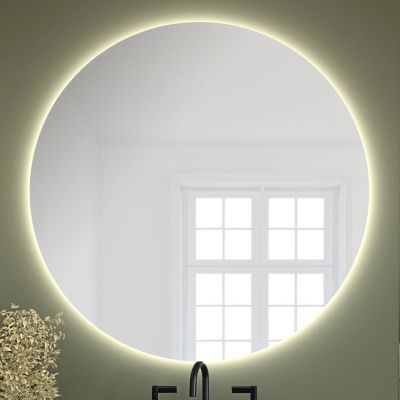 Baltica Design Bright lustro 60x60 cm barwa neutralna z włącznikiem bezdotykowym