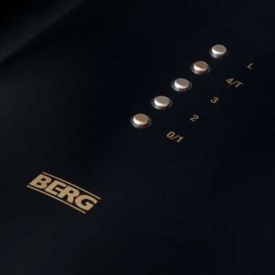 Berg Floyd Premium Gold okap kuchenny 39 cm przyścienny czarny/złoty FLOOPOKSBG3901