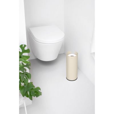 Brabantia ReNew pojemnik na papier toaletowy stojący beżowy/czarny 223266