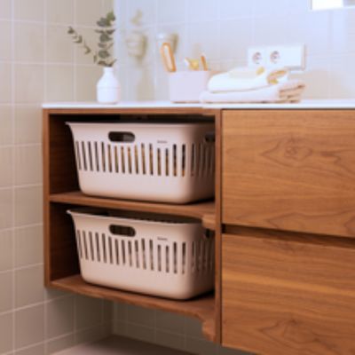 Brabantia Collect-It kosz na bieliznę i pranie 40 l (2 szt) beżowy 247781