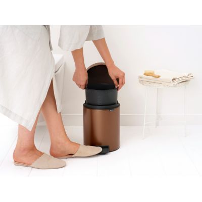 Brabantia NewIcon kosz na śmieci 5 l Warm Bronze 255229