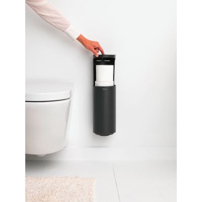 Brabantia MindSet pojemnik na papier toaletowy zapasowy grafit 303166