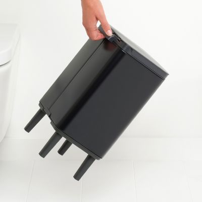 Brabantia Bo kosz na śmieci 7 l czarny mat 227141