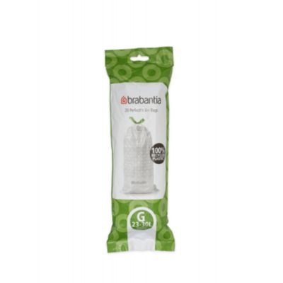 Brabantia PerfectFit worki na śmieci 30 l (20 szt) biały 105302
