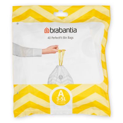 Brabantia PerfectFit worki na śmieci 3l (40 szt) biały 137600