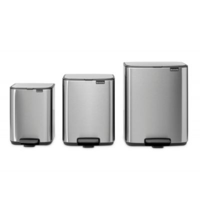 Brabantia Bo kosz na śmieci 12 l stal 238048