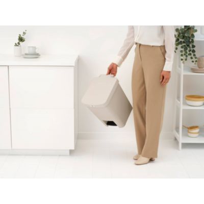 Brabantia StepUp sortownik na odpady 25 l beżowy 251863