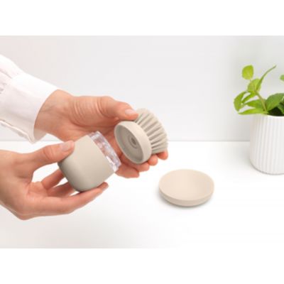 Brabantia Sink Side szczotka z dozownikiem beżowa 252167