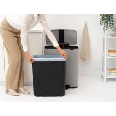 Brabantia Bo pojemnik na odpady 60 l szary Soft Grey 255083