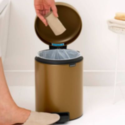 Brabantia NewIcon kosz na śmieci 5 l Warm Brass 255243