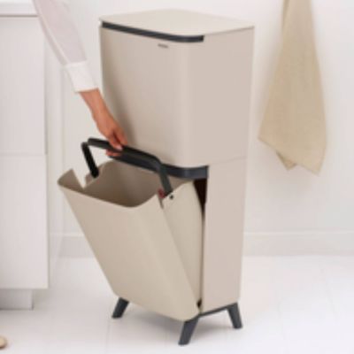Brabantia SortUp Hi sortownik na odpady 45 l Soft Beige 275005