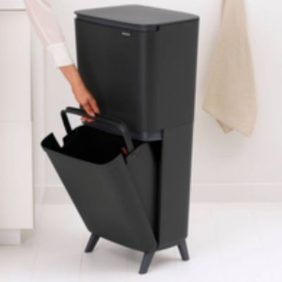 Brabantia SortUp Hi sortownik na odpady 45 l Dark Grey 275067