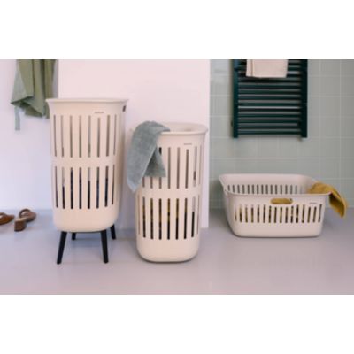 Brabantia Collect-It kosz na bieliznę i pranie 55 l (2 szt) beżowy 247866