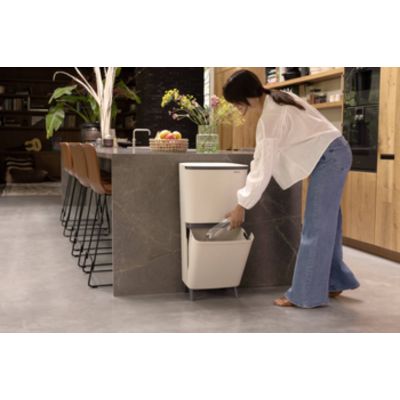 Brabantia SortUp Hi sortownik na odpady 45 l Soft Beige 275005