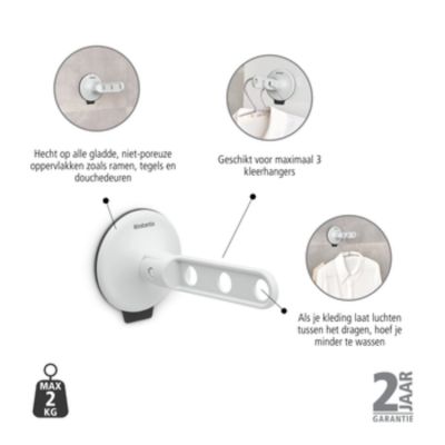 Brabantia Light Grey wieszak na ubrania szary 242847