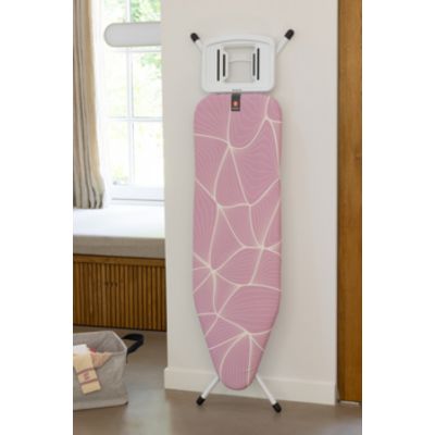 Brabantia deska do prasowania z solidną podstawą na żelazko parowe Lilac Waves 246067