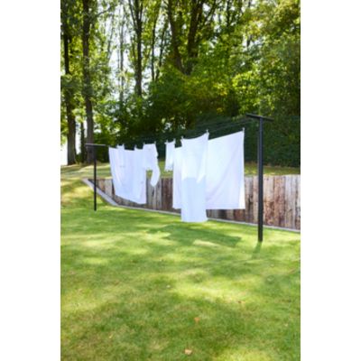 Brabantia HangOut sznury do suszenia prania z drążkami 50 m czarny 262425