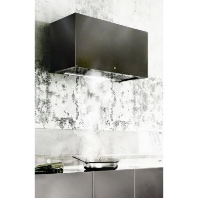 Ciarko Design Minimal okap kuchenny 90 cm ścienny czarny CDP904C